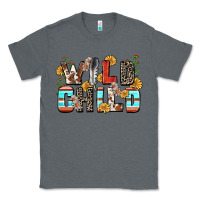 Charcoal Heather wild child Classic Tee - Zillion Design Studio