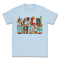 Dusty Blue wild child Classic Tee - Zillion Design Studio