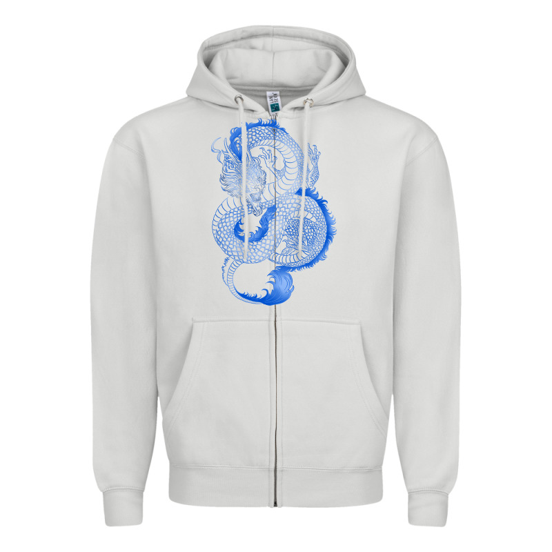 Blue Dragon Zipper Hoodie by RanaPortraitStore | Teevron