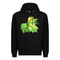 Black green leaf Premium Hoodie - BarkalooDesign