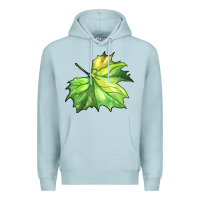 Blue Mist green leaf Premium Hoodie - BarkalooDesign
