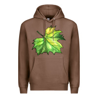 Chestnut green leaf Premium Hoodie - BarkalooDesign