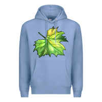 Colony Blue green leaf Premium Hoodie - BarkalooDesign