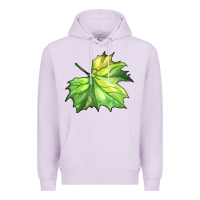 Lilac green leaf Premium Hoodie - BarkalooDesign