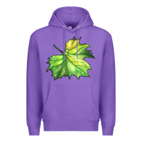 Purple green leaf Premium Hoodie - BarkalooDesign