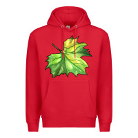 Red green leaf Premium Hoodie - BarkalooDesign