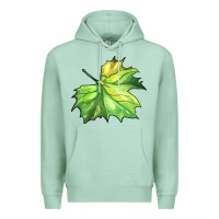 Seafoam green leaf Premium Hoodie - BarkalooDesign