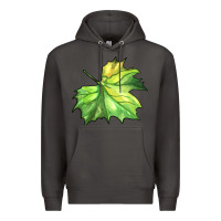 Smoke green leaf Premium Hoodie - BarkalooDesign