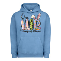 Pigment Pebble Blue one hip paraprofessional Urban Hoodie - MaliasSmallBusiness