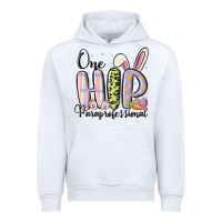 White one hip paraprofessional Urban Hoodie - MaliasSmallBusiness