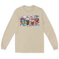 Mushroom nurse elements coffee cups Long Sleeve Tee - MaliasSmallBusiness