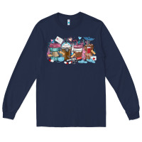 Navy nurse elements coffee cups Long Sleeve Tee - MaliasSmallBusiness