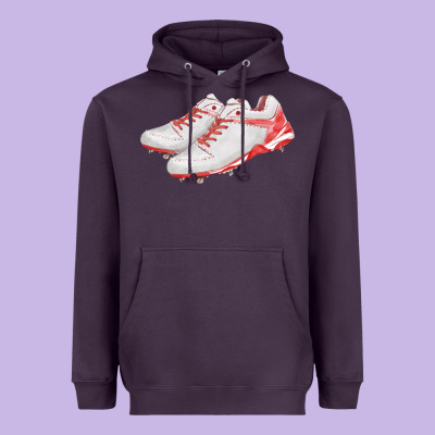 Red Cleats Fa Element Heavyweight Hoodie Designed By Fadigitalartstudio