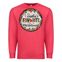 Cardinal christmas santas favorite phlebotomist light Premium Sweatshirt - AdoDesignShop