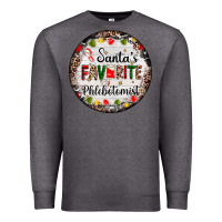 Charcoal Heather christmas santas favorite phlebotomist light Premium Sweatshirt - AdoDesignShop