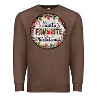Chestnut christmas santas favorite phlebotomist light Premium Sweatshirt - AdoDesignShop