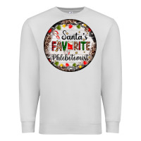 Dove Grey christmas santas favorite phlebotomist light Premium Sweatshirt - AdoDesignShop