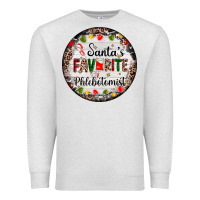 Oatmeal Heather christmas santas favorite phlebotomist light Premium Sweatshirt - AdoDesignShop