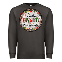 Smoke christmas santas favorite phlebotomist light Premium Sweatshirt - AdoDesignShop