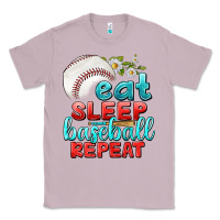 Lilac eat sleep baseball repeat Classic Tee - texasbilliewilder