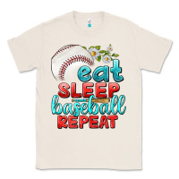 Natural eat sleep baseball repeat Classic Tee - texasbilliewilder
