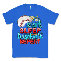 True Royal eat sleep baseball repeat Classic Tee - texasbilliewilder