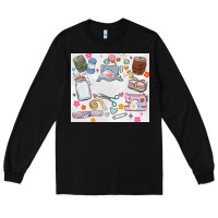 Black sewing Long Sleeve Tee - MaliasSmallBusiness