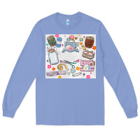 Colony Blue sewing Long Sleeve Tee - MaliasSmallBusiness