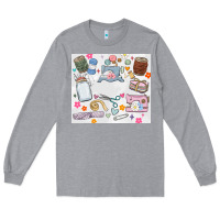 Heather Grey sewing Long Sleeve Tee - MaliasSmallBusiness