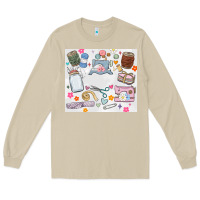 Mushroom sewing Long Sleeve Tee - MaliasSmallBusiness
