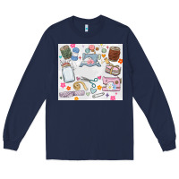 Navy sewing Long Sleeve Tee - MaliasSmallBusiness