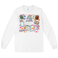 White sewing Long Sleeve Tee - MaliasSmallBusiness