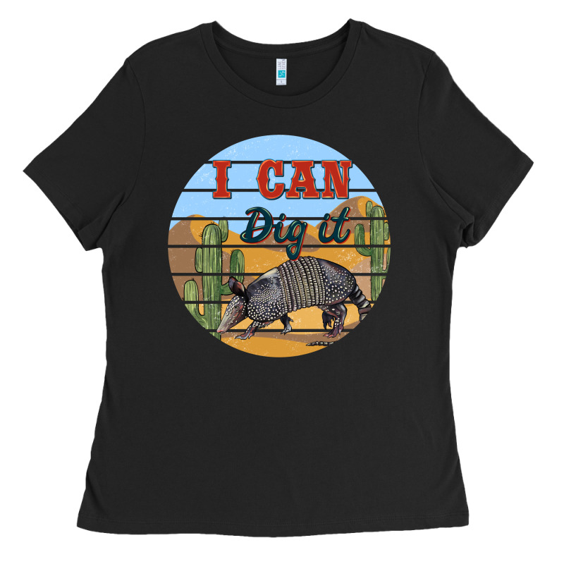 I Can Dig It Armadillo Ladies Tee by BarkalooDesign | Teevron