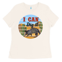 Bone i can dig it armadillo Ladies Tee - BarkalooDesign