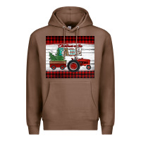 Chestnut christmas on the farm tractor Premium Hoodie - Jasminsmagicworld