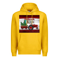 Lemon christmas on the farm tractor Premium Hoodie - Jasminsmagicworld