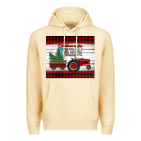 Pina Colada christmas on the farm tractor Premium Hoodie - Jasminsmagicworld