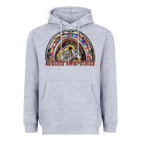 Heather Grey autism avareness football Heavyweight Hoodie - SublimationCraftShop