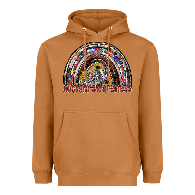 Autism Avareness Football Heavyweight Hoodie by SublimationCraftShop | Teevron