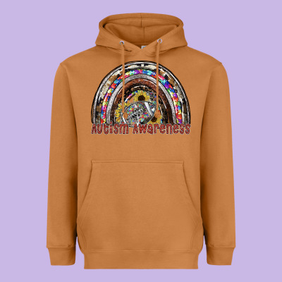 Autism Avareness Football Heavyweight Hoodie Designed By Sublimationcraftshop