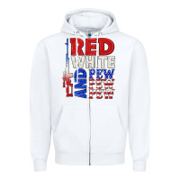 White red white and pew pew pew Zipper Hoodie - texasbilliewilder