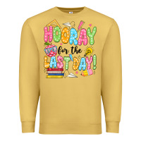 Antique Gold hooray for the last day black Premium Sweatshirt - JahusDesignShop