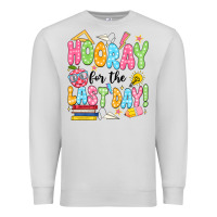 Dove Grey hooray for the last day black Premium Sweatshirt - JahusDesignShop