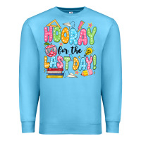 Ocean Blue hooray for the last day black Premium Sweatshirt - JahusDesignShop