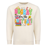 Sandshell hooray for the last day black Premium Sweatshirt - JahusDesignShop