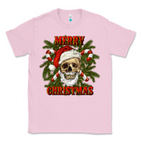 Bubblegum Pink Merry Christmas Classic Tee - RanaPortraitStore