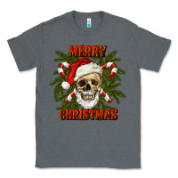 Charcoal Heather Merry Christmas Classic Tee - RanaPortraitStore