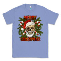 Colony Blue Merry Christmas Classic Tee - RanaPortraitStore
