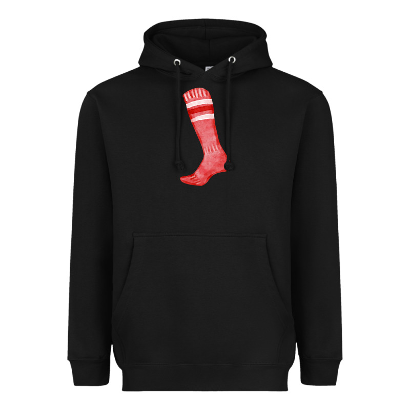 Red Sock Fa Element Heavyweight Hoodie by FaDigitalArtStudio | Teevron