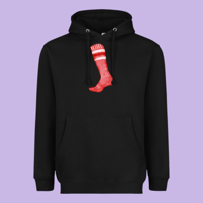 Red Sock Fa Element Heavyweight Hoodie Designed By Fadigitalartstudio